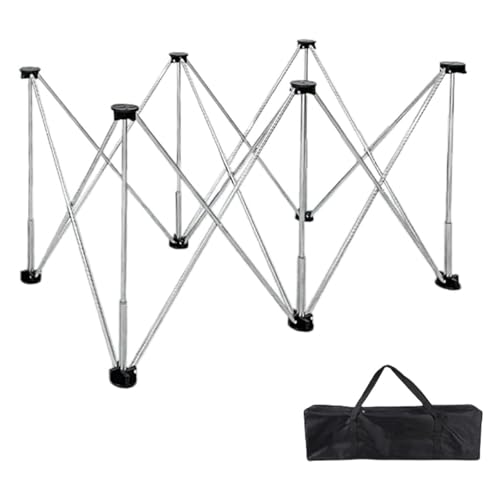 スパイダーレッグワークベンチ アルミニウム合金伸縮作業台5秒 簡単設置 折りたたみペケ台 DIY 大工切断 作業テーブル旅行 BBQ キャンピングテーブル 耐荷重900kg (6本脚/高さ調節可能（ステンレス鋼）)